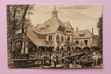 Ansichtskarte AK Darmstadt 1906 Hotel Restaurant Ludwigshöhe Architektur Ortsansicht Hessen